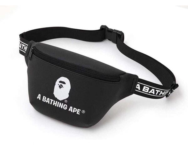 BAPE◆A BATHING APE/◆ア ベイシング エイプ◆レザー調 ウエストバッグ◆ボディバッグ/付録ノベルティ