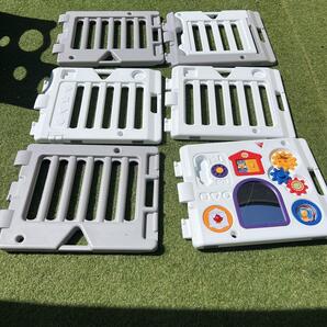 日本育児 ミュージカルキッズランドDX II 6枚 ベビーサークル 扉付き!