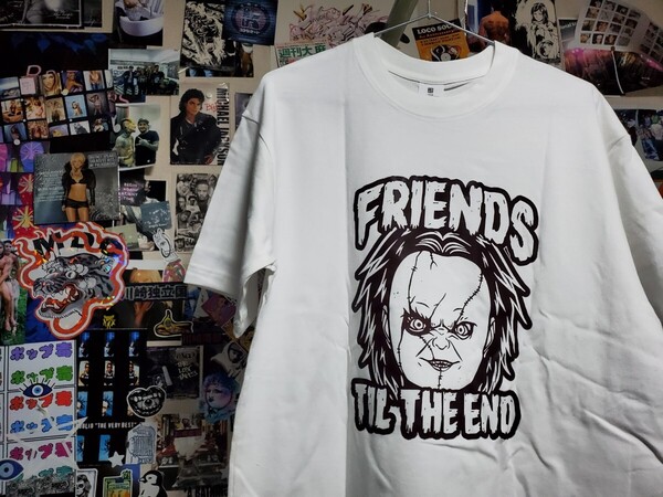 新品│チャッキー│チャイルドプレイ│輸入Tシャツ│海外インポート品│サイズL│ホワイト│白│HIPHOP│ストリート