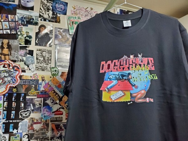 新品│スヌープドッグ│例のジャケット│ドギースタイル│輸入Tシャツ│海外インポート品│サイズL│ブラック│黒│HIPHOP│ストリート
