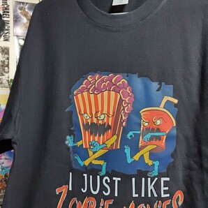 新品│ただゾンビ映画が好きなんです│ホラームービー│輸入Tシャツ│海外インポート品│サイズL│ブラック│黒│HIPHOP│ストリート
