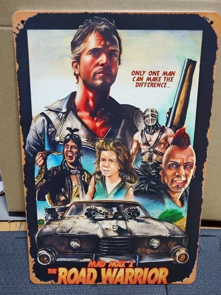 1点のみ│映画マッドマックス2│MADMAX2│レトロブリキ看板│ムービーメタルサイン│アメリカン海外雑貨│ガレージ、店舗│インポート品