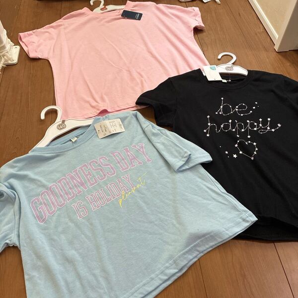 新品 140 150 トップス まとめ売り 女の子 半袖Tシャツ 夏服 送料無料 即決 匿名配送