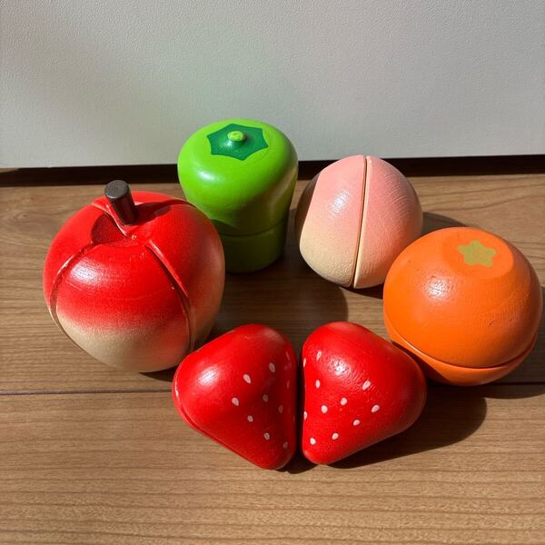 ままごと woody puddy 木製 マグネット おもちゃ りんご フルーツ 野菜 果物 まとめ売り インテリア 木育 ウッディプッディ