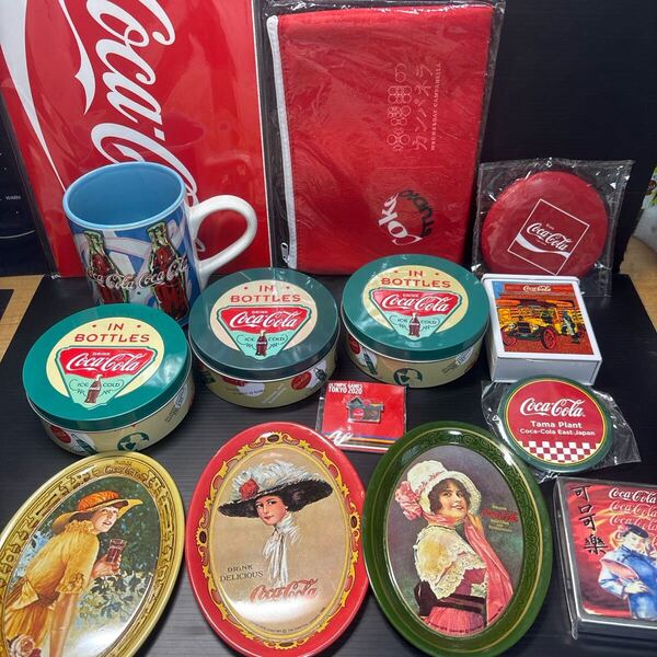 ★新品★大量 コカコーラ グッズ マグカップ トレー 缶ケース ノート レトロ