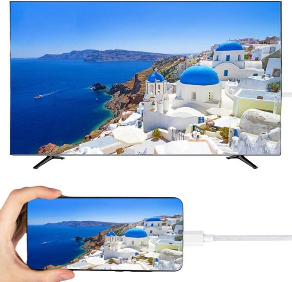 ミラーリング マルチケーブル i-Phone15 USB-C HDMI 変換 T