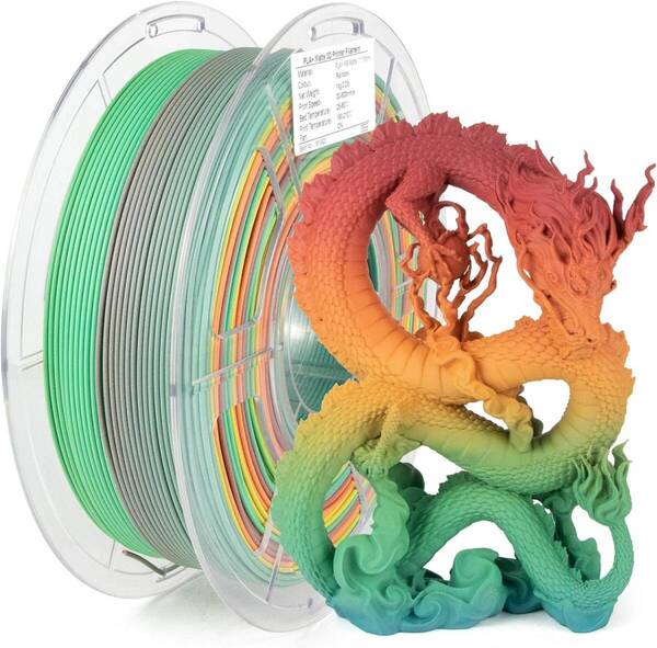 レインボー PLA フィラメント 1.75mm、高速高速 3D プリンターフィラ
