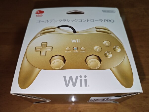非売品 任天堂 Wii ゴールデンクラシックコントローラーPRO クラブニンテンドー限定品 ゴールド クラコン RVL-005