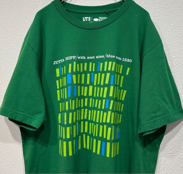 美品 UT ユニクロ×ブルーノート ユタ・ヒップ・ウィズ・ズート・シムズ L 半袖プリントTシャツ UNIQLO×BLUE NOTE RECORDS