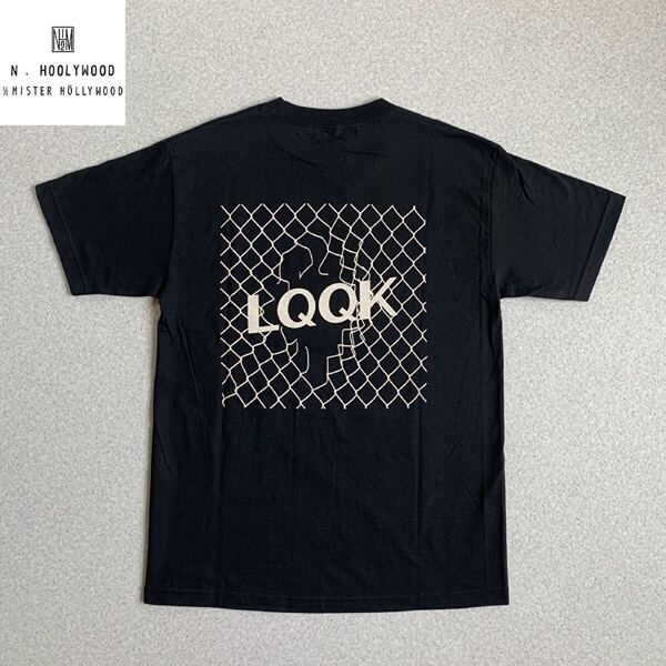 N.HOOLYWOOD × LQQK STUDIO Tシャツ ブラック M 新品 エヌハリウッド ルックスタジオ コラボ 半袖Tシャツ プリント