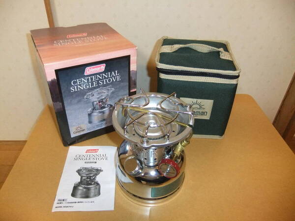 1点物 Coleman 100周年記念 センテ二アル シングルストーブ コールマンジャパン正規 CENTENNIAL SINGLE STOVE 502A741J デッドお宝蔵出し
