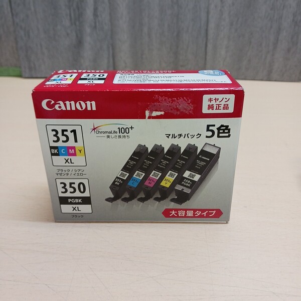y061002k キヤノン Canon 【純正品】 インク カートリッジ BCI-351XL(BK/C/M/Y)+BCI-350XL 5色マルチパック 大容量タイプ