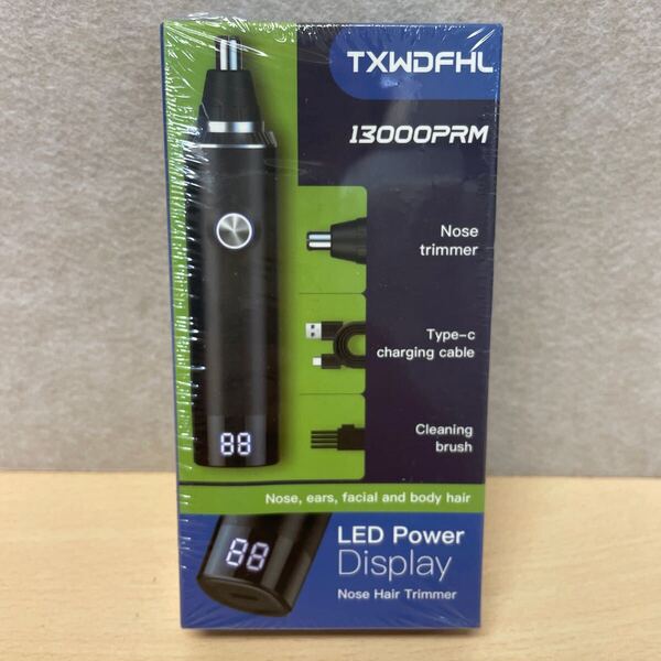 y062308a 鼻毛カッター USB充電式 LCD画面 1台多役 エチケットカッター 電動 鼻毛 耳毛 電動シェーバー 水洗い可能 男女兼用 【未開封品】