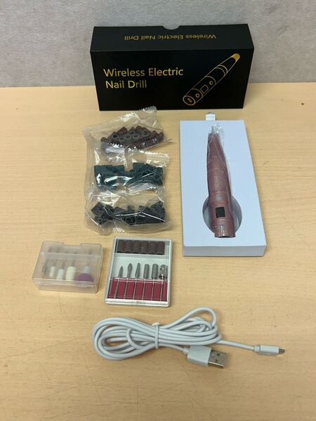 y062001a PELCAS 電動ネイルマシン キット 爪やすり 爪磨き USB充電式 ネイルドリル 低騒音 ジェルネイル オフ ネイルケア