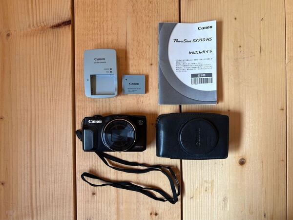 PowerShot SX710HS/ Canon キャノン/ コンパクトデジタルカメラ/カメラ/デジカメ/ケース付き/ブラック/良品美品