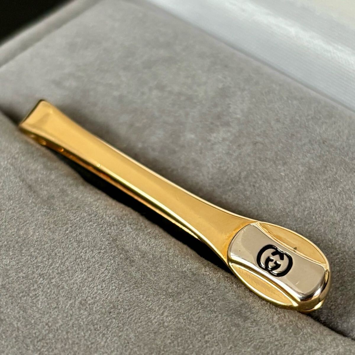 希少 レア GUCCI グッチ ネクタイピン ゴールド グリーン レッド