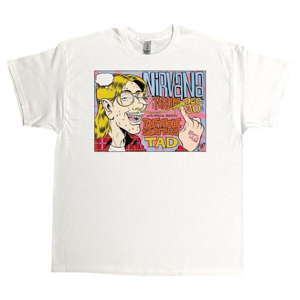 NIRVANA ニルヴァーナ Coop! Tシャツ ホワイト バンド