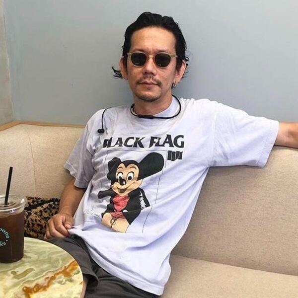 BLACKFLAG ミッキー Tシャツ ホワイト バンド Vintage\