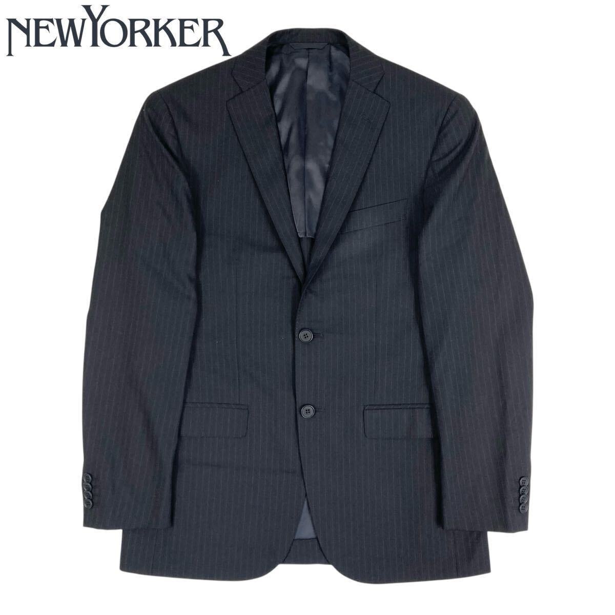 【新品タグ付き】NEWYORKER テーラードジャケット ストライプ M Yahoo!オークション -「ニューヨーカーテーラードジャケットm