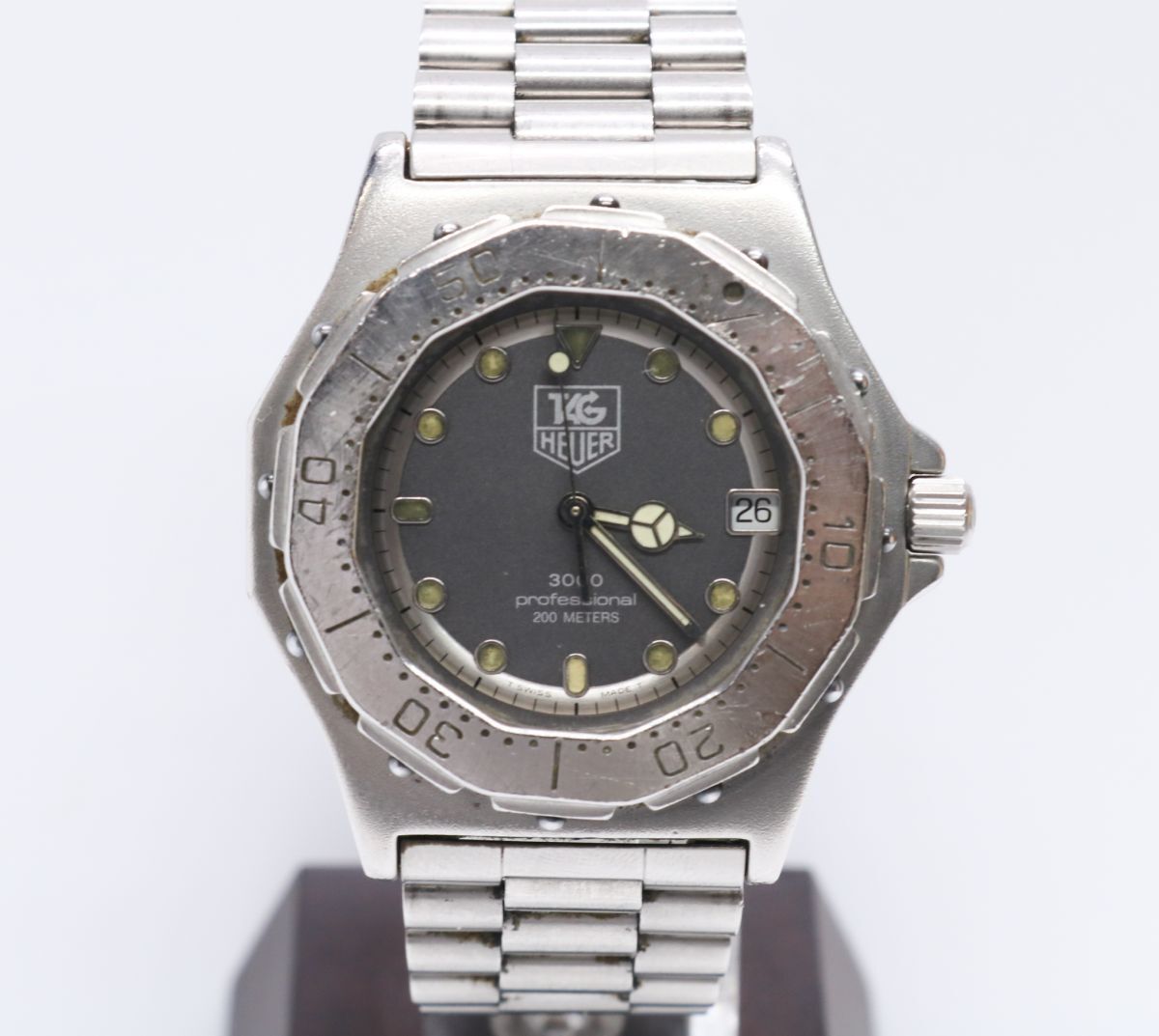 【美品】タグホイヤー 932.206 純正ステンレスベルト ヴィンテージ用 タグホイヤー プロフェッショナル 3000シリーズ 932.206