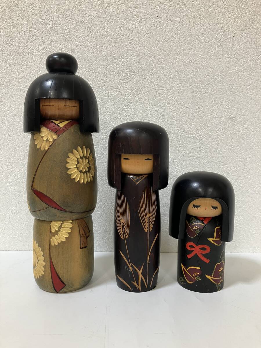 こけし、人形、日本人形、はしめ、伝統工芸、陽炎、作家物、創作こけし 伝統工芸 創作こけし 箱無し 新品の長期保存品 日本人形