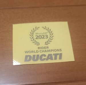 【非売品】2024 moto-gp ◆◆ドカティ 2023チャンピオン ステッカー