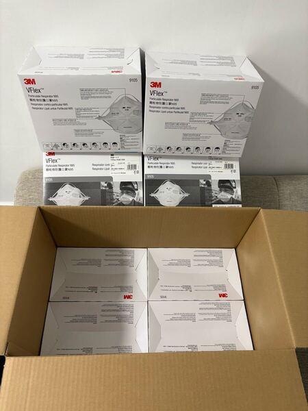 未使用 3M Vフレックス 防護マスク N95 50枚入り 8箱 400枚入 防塵マスク 防災 救護 工場 工事 VFlex 9105 N95 アウトレット品