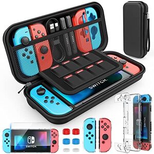 Switch ケース ニンテンドースイッチ ケース HeysTop 4in1 Switchドック 対応 カバー+スイッ