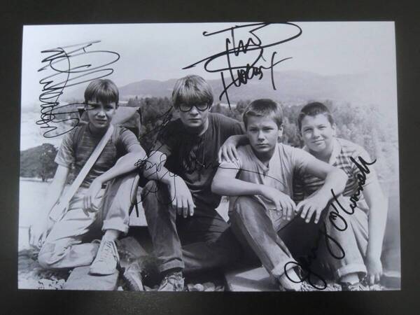 A4 額付き ポスター 映画 スタンドバイミー STAND BY ME リバーフェニックス River Phoenix サインフォト