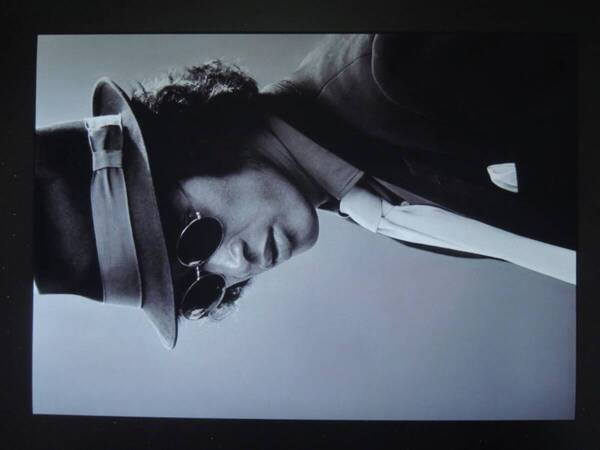 A4 額付き ポスター 松田優作 Yusaku Matsuda 探偵物語 black and white モノクロ photograph