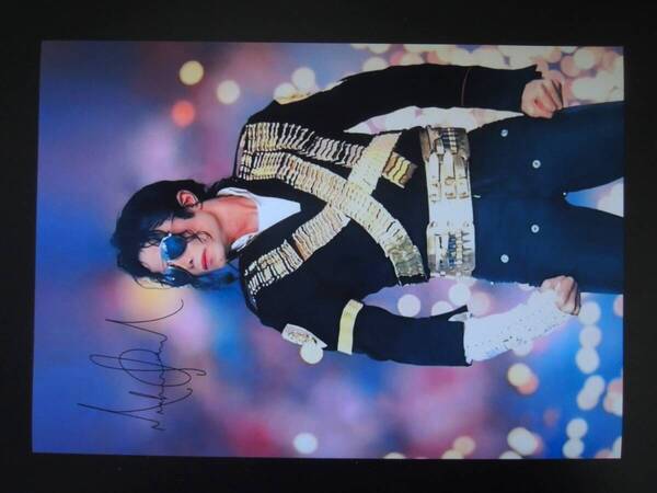 A4 額付き ポスター マイケルジャクソン Michael Jackson デンジャラスツアー 写真 フォトフレーム
