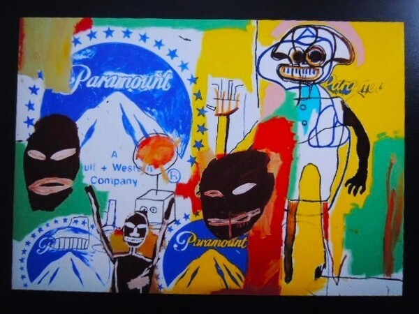 A4 額付き ポスター バスキア Jean Michel Basquiat アンディーウォーホル Paramount