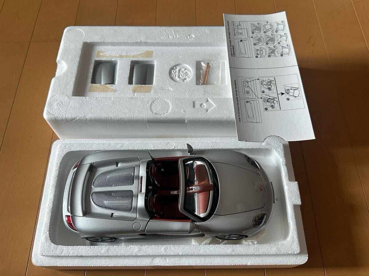 1/18 AUTOart　オートアート　ポルシェ　カレラGT　シルバー　美品 1/18 78046 ポルシェ カレラ GT (シルバー/ブラック) ミニカー | 鉄道