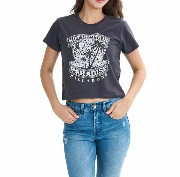 ★送料無料★2025春夏 新品【BILLABONG/ビラボン】GRAPHIC BABY FIT TEE Tシャツ OFB レディースM BF01C211