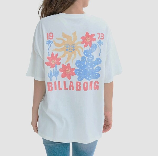 ★送料無料★2025春夏 新品【BILLABONG/ビラボン】GRAPHIC LOOSE TEE Tシャツ SCS レディースM BF01C207