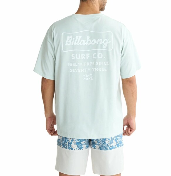 ★送料無料★2025春夏 新品【BILLABONG/ビラボン】SOFFTY TEE サーフTシャツ 【水陸両用】【WIDE FIT】 ASH メンズL BF01A861