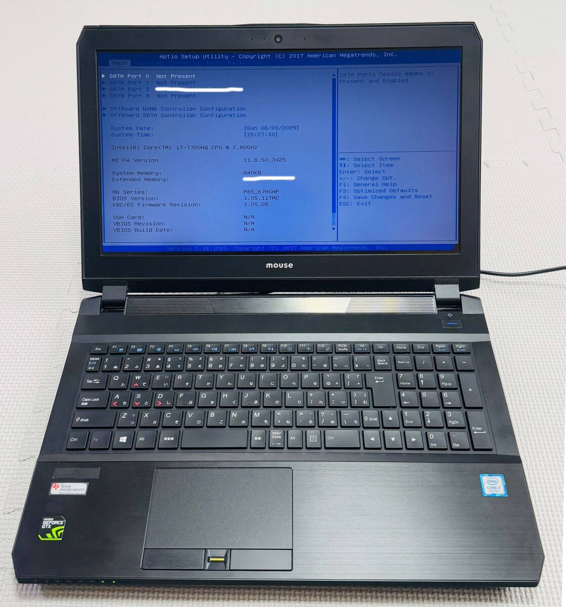 mouse - ゲーミングノート GTune NEXTGEAR-NOTE 17.3型 ジャンク 20120424124027_762_.jpg