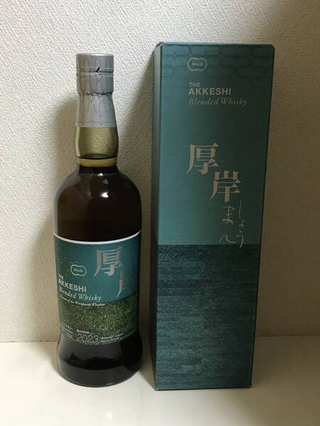 送料無料 厚岸蒸溜所 厚岸 小満 しょうまん Blended whisky モルト グレーン48% 700ml 箱