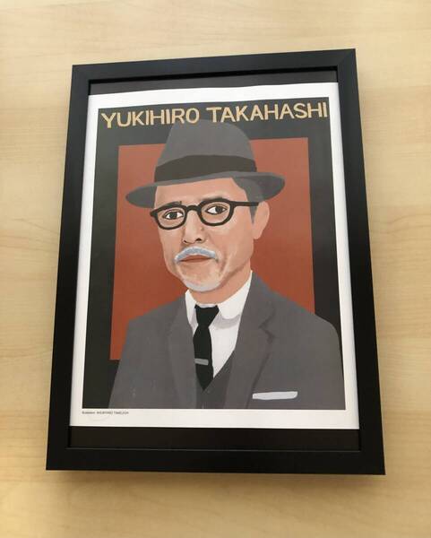 kj ★額装品★ 高橋幸宏 竹内俊太郎 貴重イラスト A4額入り ポスター風デザイン ymo タワーレコード タワレコ 坂本龍一 細野晴臣