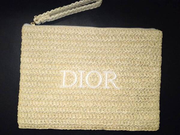 正規品 新品 DIOR ディオール サマー ポーチ 小物入れ メイクポーチ バック ロゴ マーク 限定品 超希少 激レア リボン Christian Dior