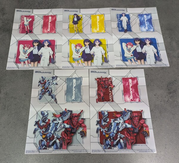 セブンイレブン限定 機動戦士ガンダムジークアクス クリアシート 全5種コンプリートセット ガンダム