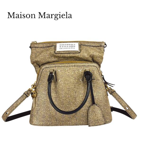 Maison Margiela メゾンマルジェラ 2WAYショルダーバッグ 5AC ゴールド2WAYショルダーバッグ 5AC CLASSIQUE MINI SB3WG0047 ゴールド