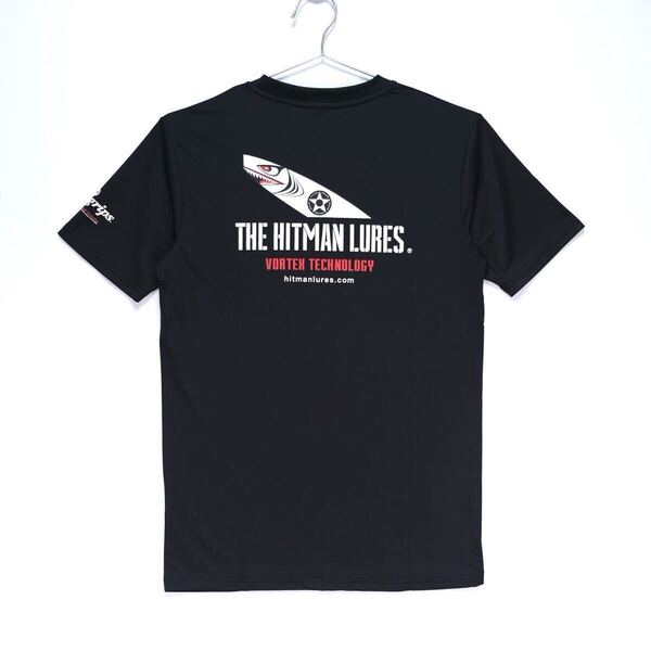 【送料無料】elite grips(エリートグリップ)/THE HITMAN LURES/ヒットマンルアー/ドライTシャツ/フィッシング/釣り/ブラック/Sサイズ