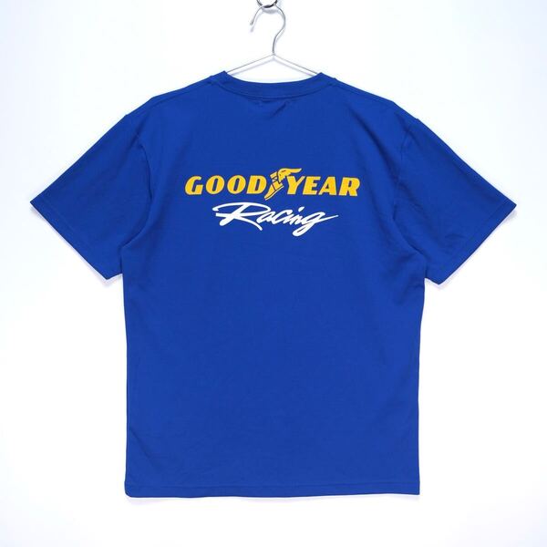 【送料無料】GOOD YEAR Racing(グッドイヤーレーシング)/半袖ドライTシャツ/プリント/ブルー/Lサイズ
