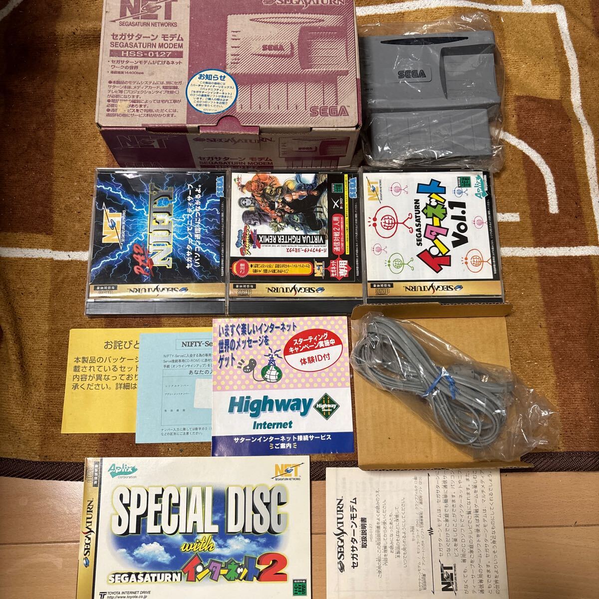 【新品、未開封】セガサターンモデム　HSS-0148 Yahoo!オークション -「サターン モデム」(セガ) (テレビゲーム