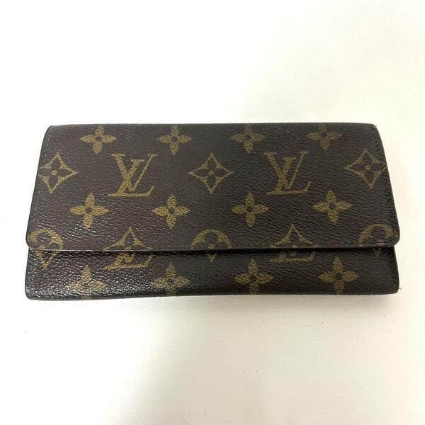 Louis Vuitton ルイヴィトン モノグラム ポルト 長財布 札入れ 旧型 ブラウン 札入れ 小銭入れ無し レディース メンズ ブランド小物