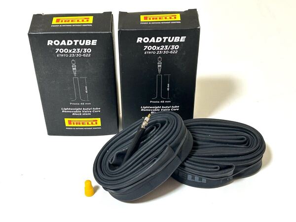 【送料無料】PIRELLI RoadTube 700×23-30C 仏式バルブ長48mm 0.65mm厚 新品2個セット《ピレリ/軽量ロードチューブ》