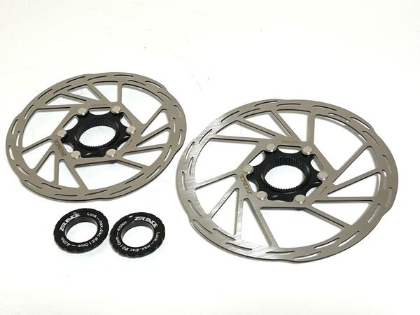 【送料無料】ZRACE センターロックディスクローター 180mm+160mm 新品2枚セット
