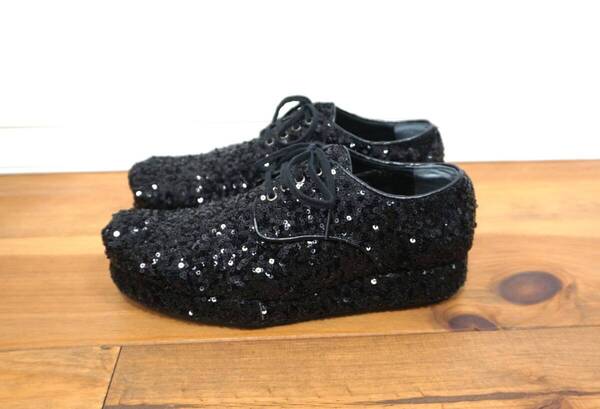 tricot COMME des GARCONS スパンコールシューズ 22.5cm 日本製