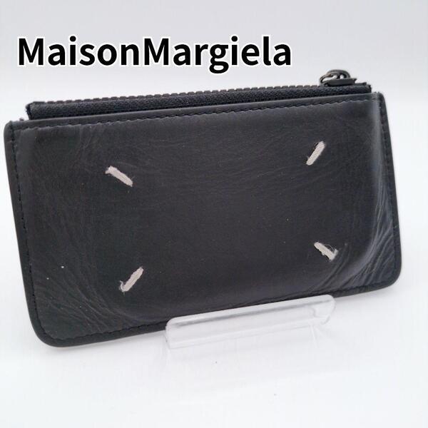 Maison Margiela ブラック マルジェラ メゾン マルジェラ コインケース 4ステッチ フラグメントケース